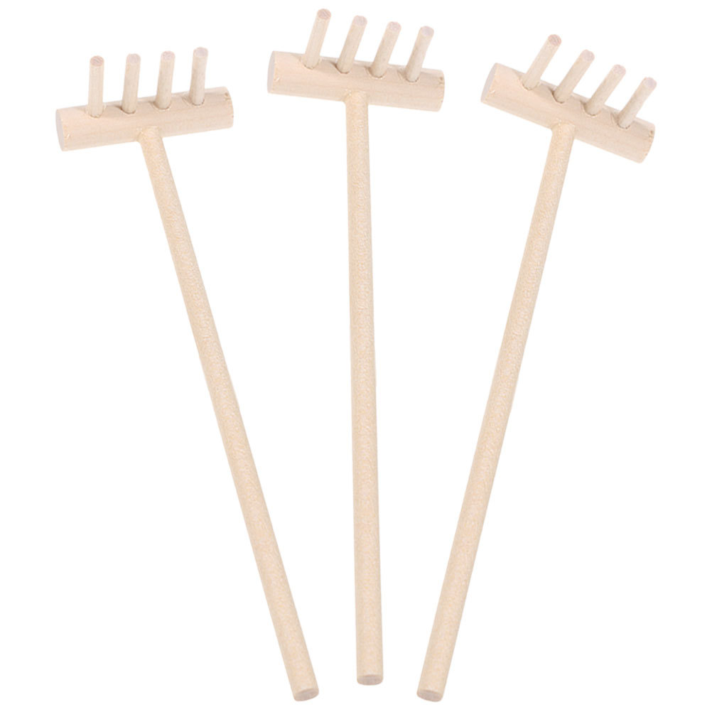 Gardening Tools Wholesale - 3 pçs de bambu mini ancinho