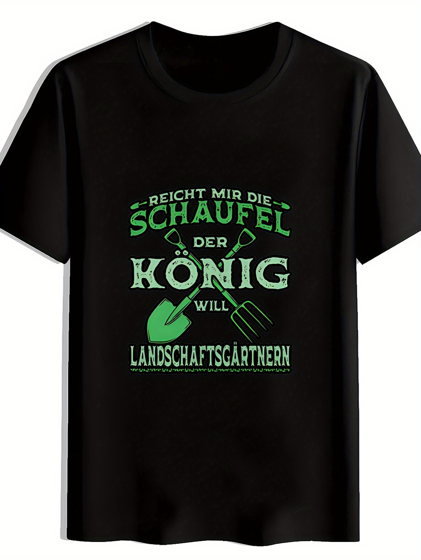 Gardening Tools German - Camiseta Masculina Casual de Manga Curta