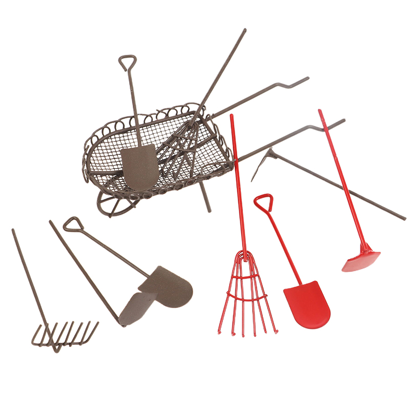 Gardening Tools Bundle - 1/12 casa de bonecas simulação kit