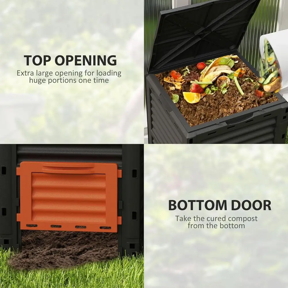 Composteira Grande de 80 Galõe - Compost Bin avaliação e preço