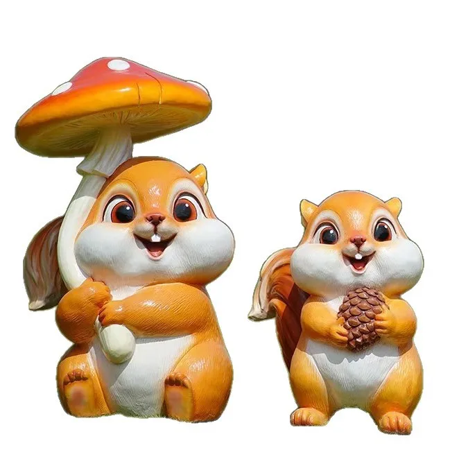 Escultura de fibra de vidro de - Gardening Tools Cartoon avaliação e preço