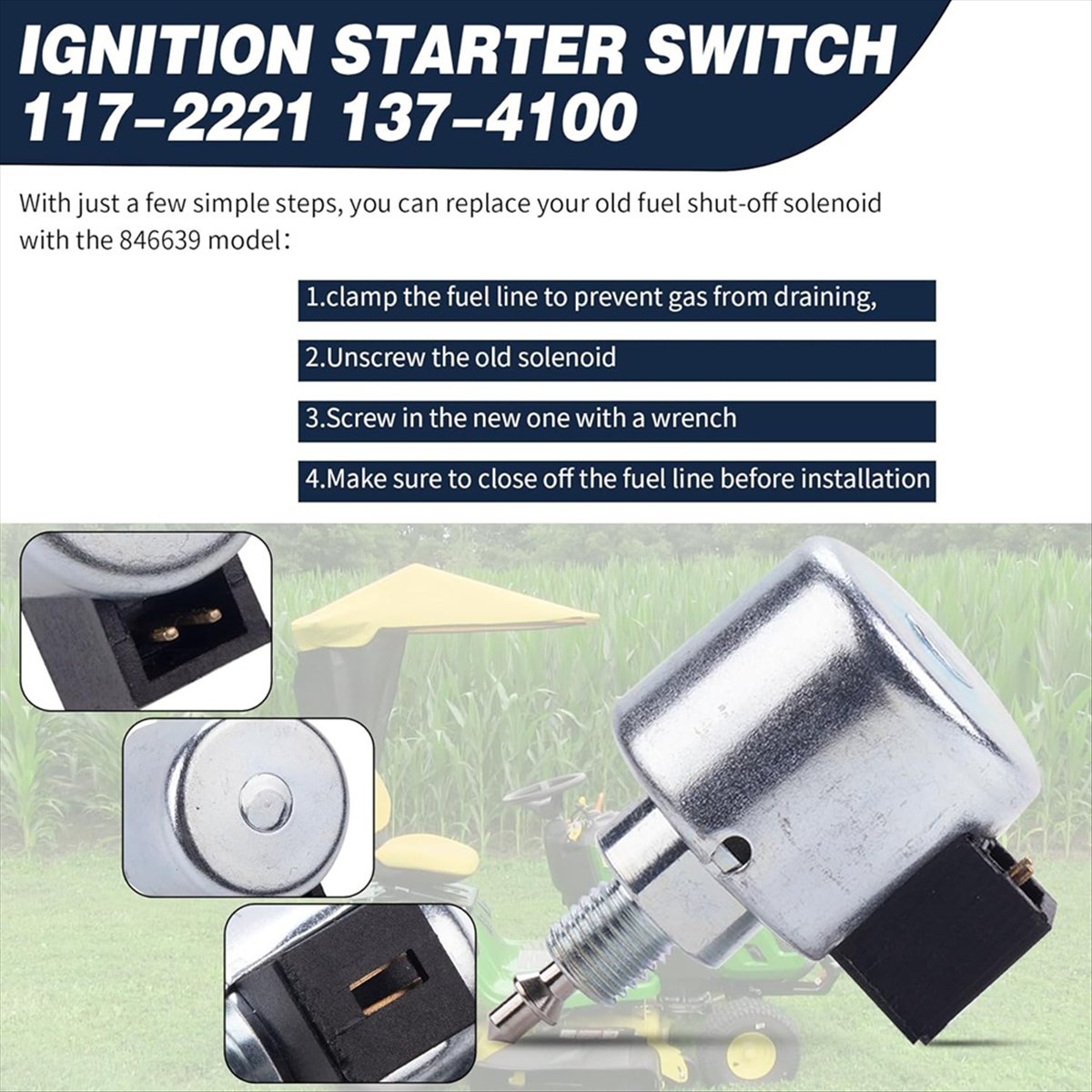 Solenoide de Desligamento A24I - Gardening Tools B&M avaliação e preço