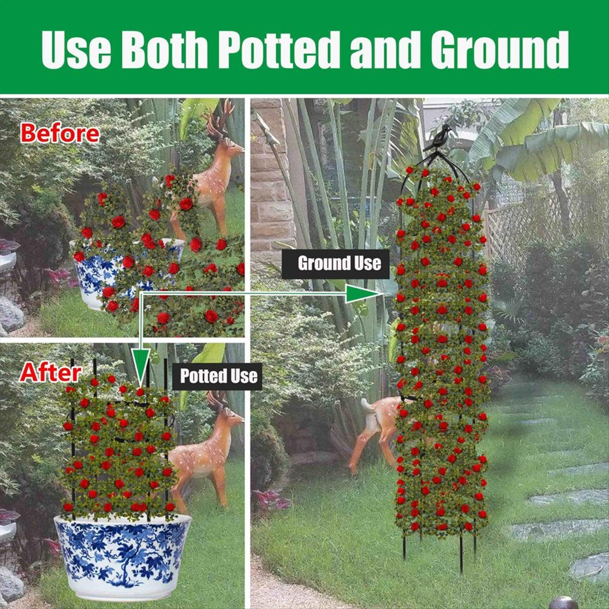 Treliça Obelisco para Plantas  - Gardening Tools B&M avaliação e preço