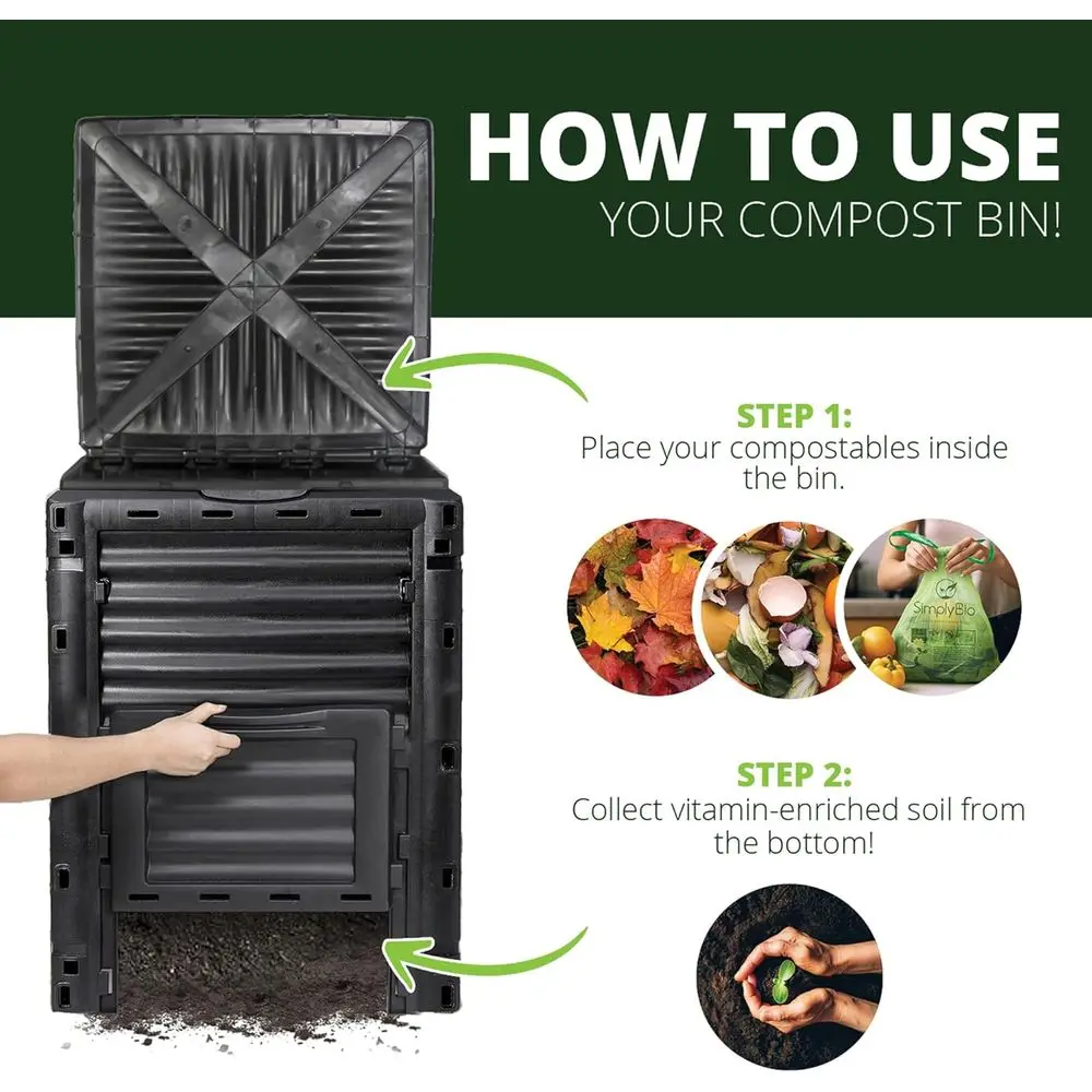Composteira Grande de 80 Galõe - Compost Bin avaliação e preço