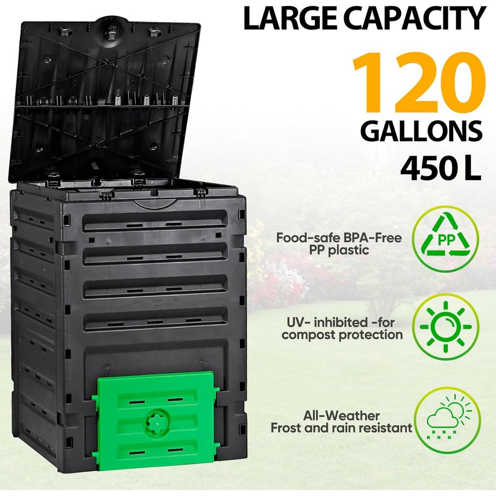 Composteira de Jardim de 120 G - Compost Bin avaliação e preço