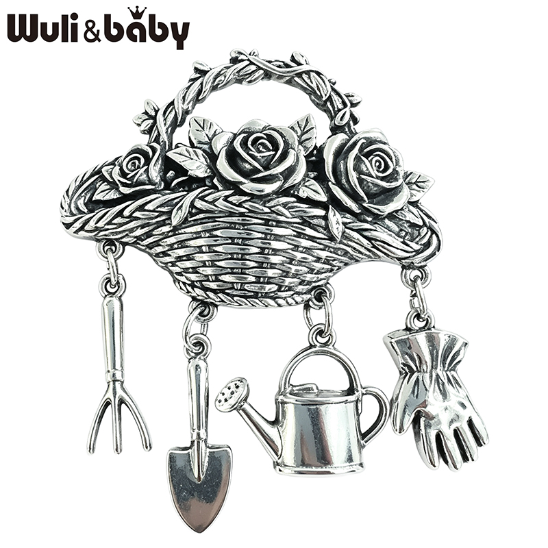 Wuli&baby Broches Vintage de C - Gardening Tools 2 Year Old avaliação e preço