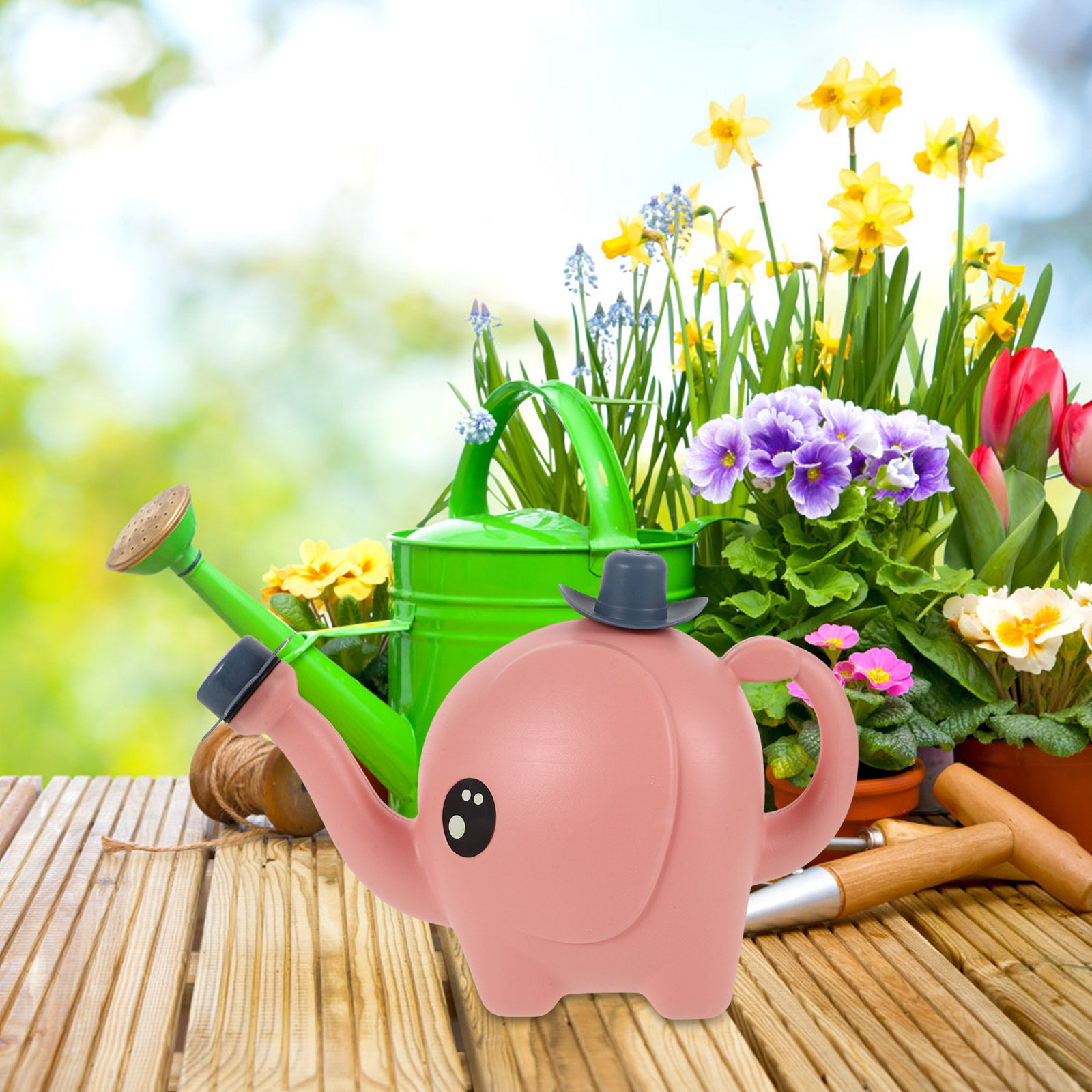 Regador de plástico com desenh - Gardening Tools Cartoon avaliação e preço