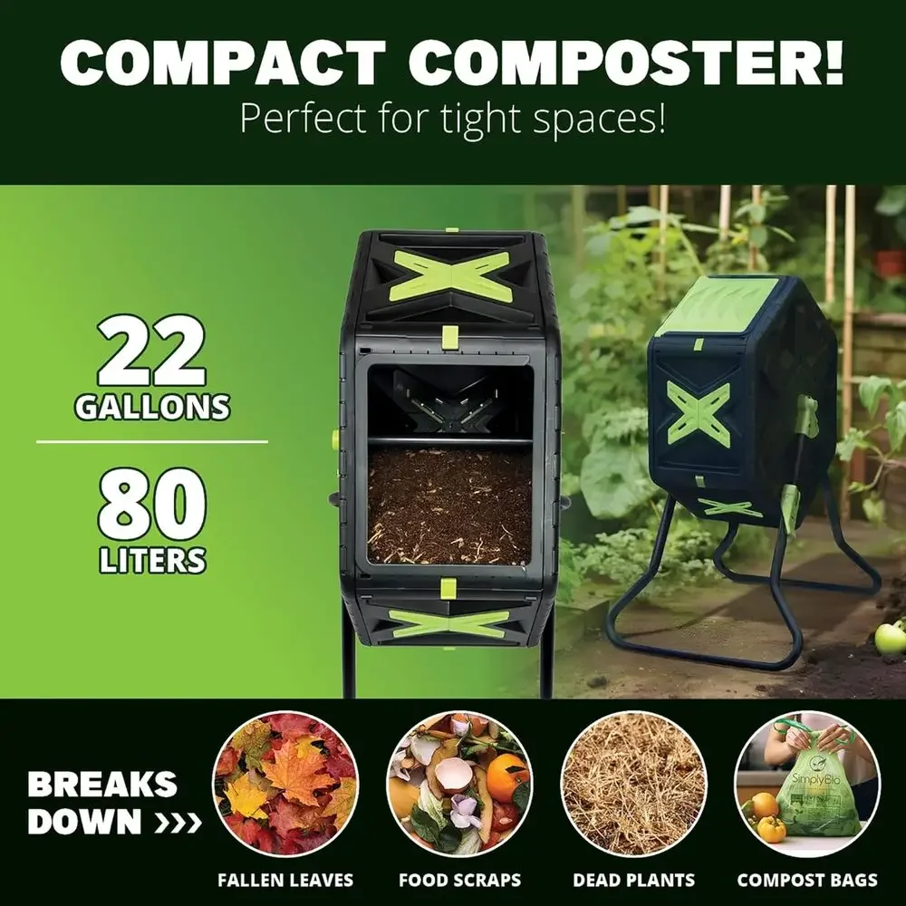 Composteira Rotativa de 21 Gal - Compost Bin avaliação e preço